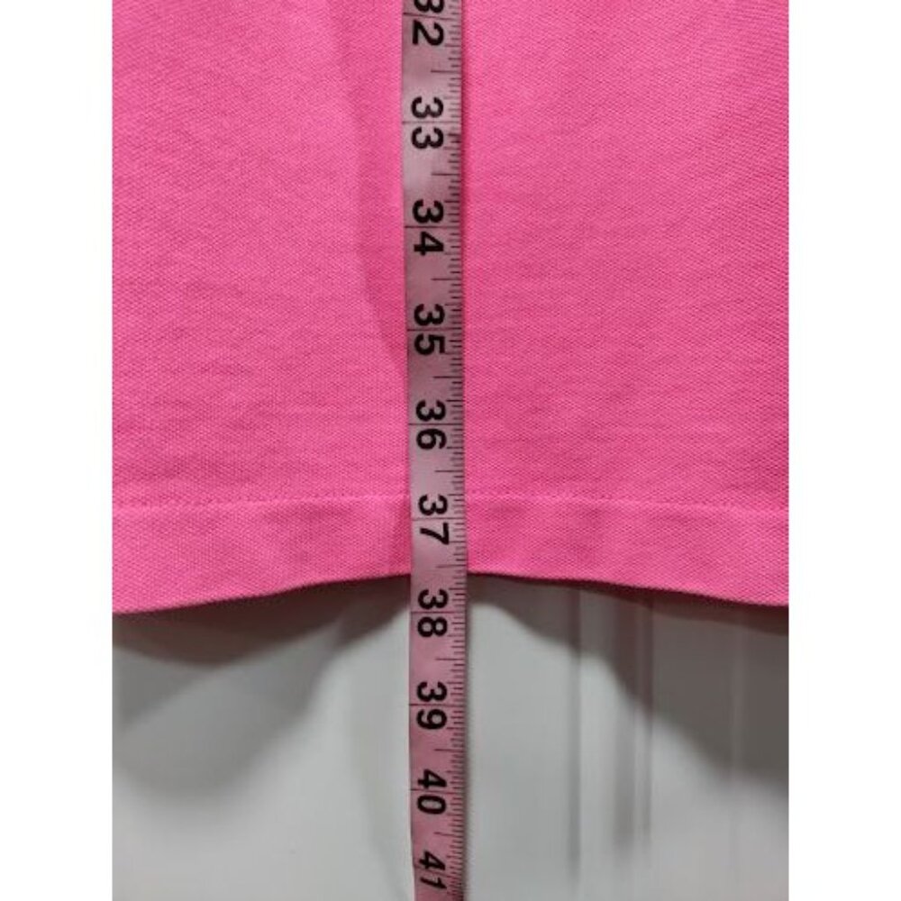 Vineyard Vines Embroidered Henley Polo Shirt Dress Cap Sleeve Pink Women's Small - Picture 11 of 13